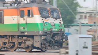 22121 Mumbai Lucknow Ac Express Gliding Ahead With Composed Motion And Steady Control