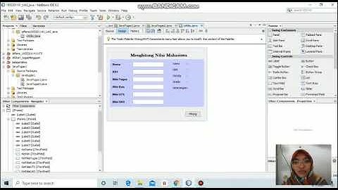 Java_Program Menghitung Nilai Mahasiswa berbasis GUI