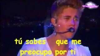 Video thumbnail of "Be Alright - Justin Bieber ( Letra en español ) VIVO !"