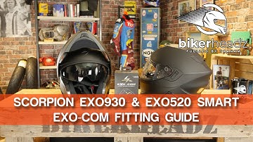 SCORPION EXO930 Air & EXO520 Air SMART EXO-COM FITTING GUIDE 4K Video | BikerHeadz.co.uk