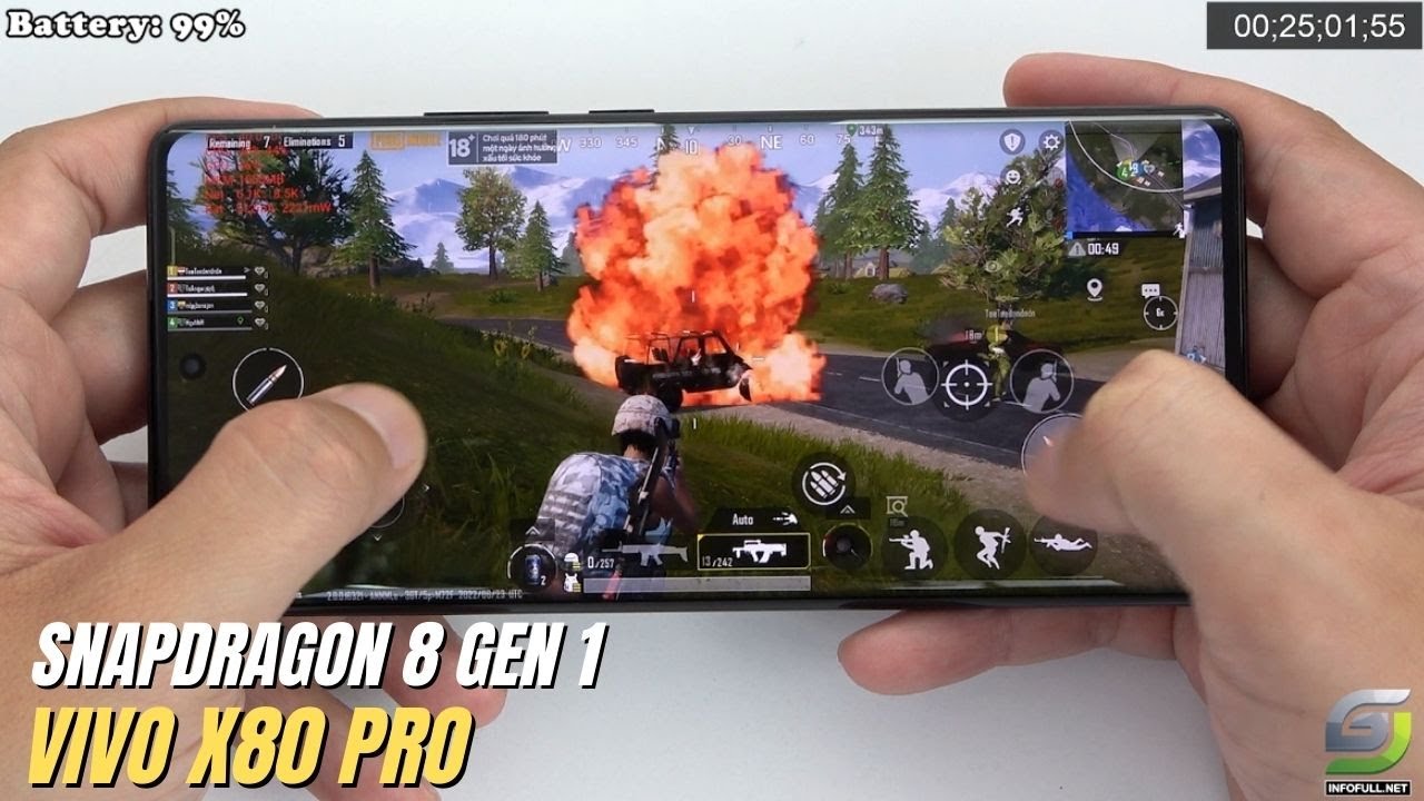 Vivo X80 Pro Call of Duty Mobile Gaming test CODM