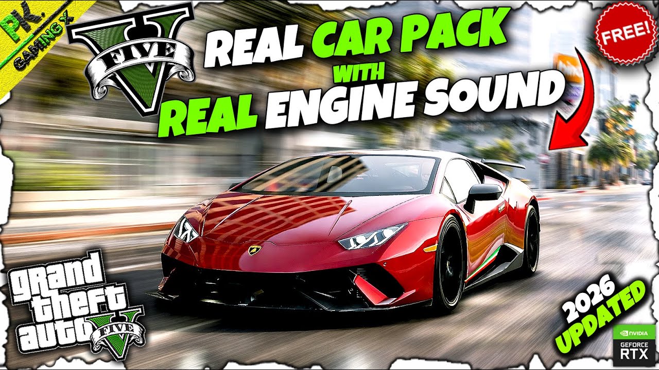 Install Real Car Pack With Real Engine Sound In GTA 5 GTA 5 Monster 