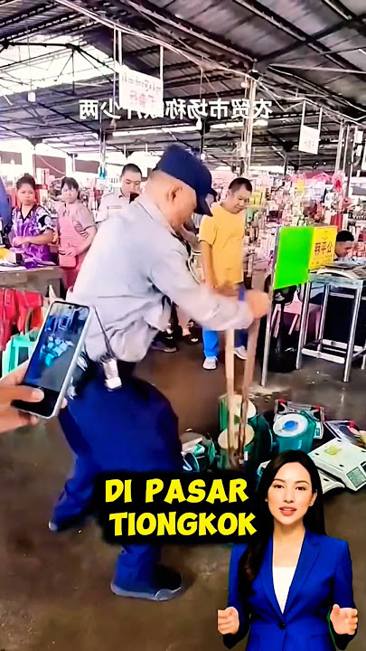 Aksi Tegas! Petugas Hancurkan Timbangan Curang di Pasar Tiongkok 🚨⚖️