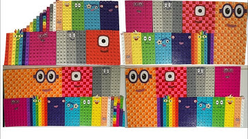 Making Numberblocks count down 200 to 0 and 1 to 100  200 from MathLink Cubes