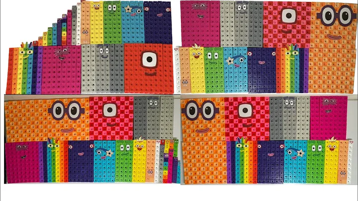 Making Numberblocks count down 200 to 0 and 1 to 100  200 from MathLink Cubes