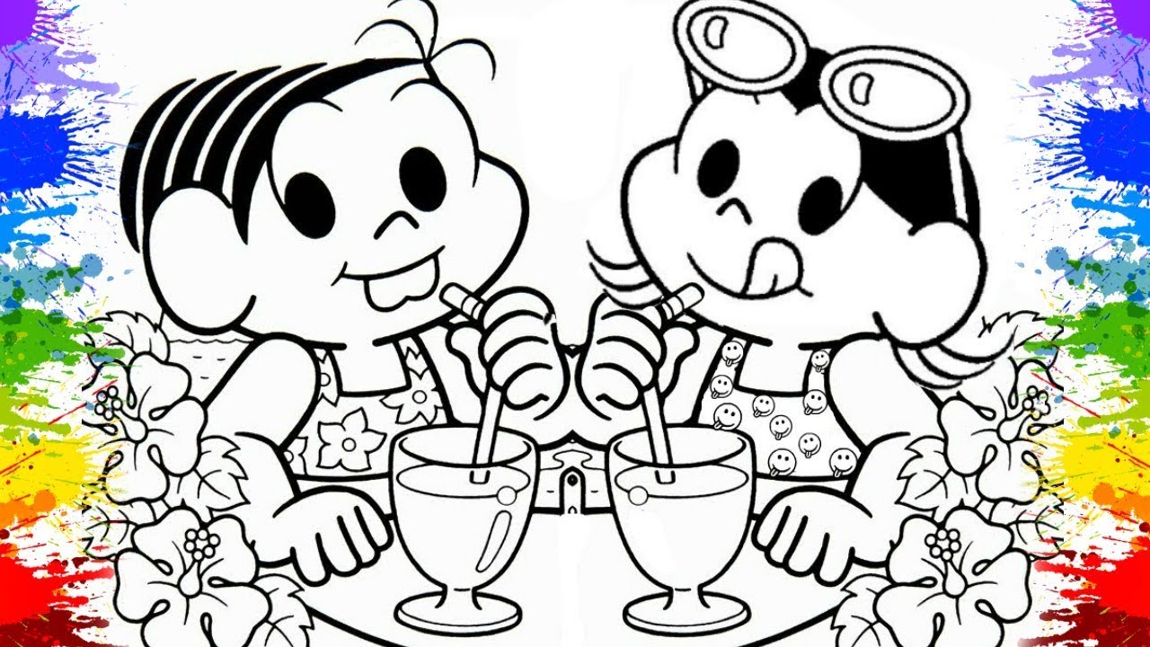 pintar magali  Monica para colorir, Desenhos para colorir, Pintar e colorir