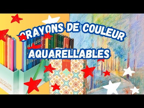Boîte De 72 Crayons Aquarellables + 1 Pinceau - Mines Pré-taillées, Pigments Haute Qualité, Boîte Métal Solide - 3