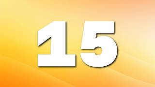 0:15 Silent Countdown Timer | Orange Gradient | Clean Minimal Design