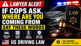 LAWYER  If Cops Ask  Where Are You Coming From   — Say These Words