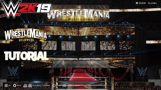 Wrestlemania 39 - WWE 2k19 Create an Arena - With Textures in the Description