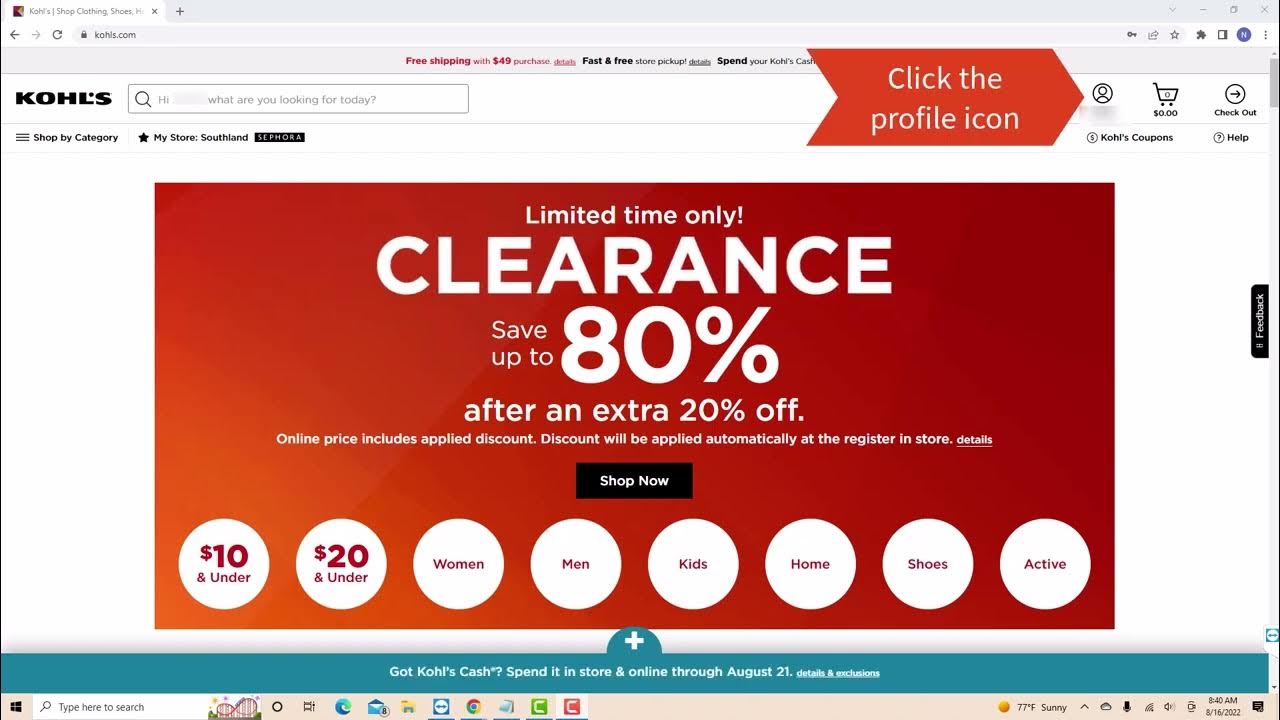 How to Add a Payment Method on Kohl's YouTube