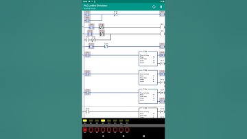 Traffic lights using PLC Ladder Simulator App