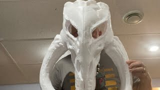 3 d printing a Mythosaur from the mandalorian