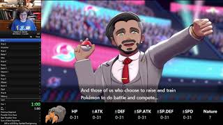 Pokemon Shield Alt Main - Crustle Speedrun in 4:50:19 (PB)