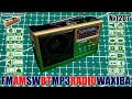 Трехдиапазонный радиоприемник WAXIBA XB 701BT C МП3 блютус фонариком и аккумулятором