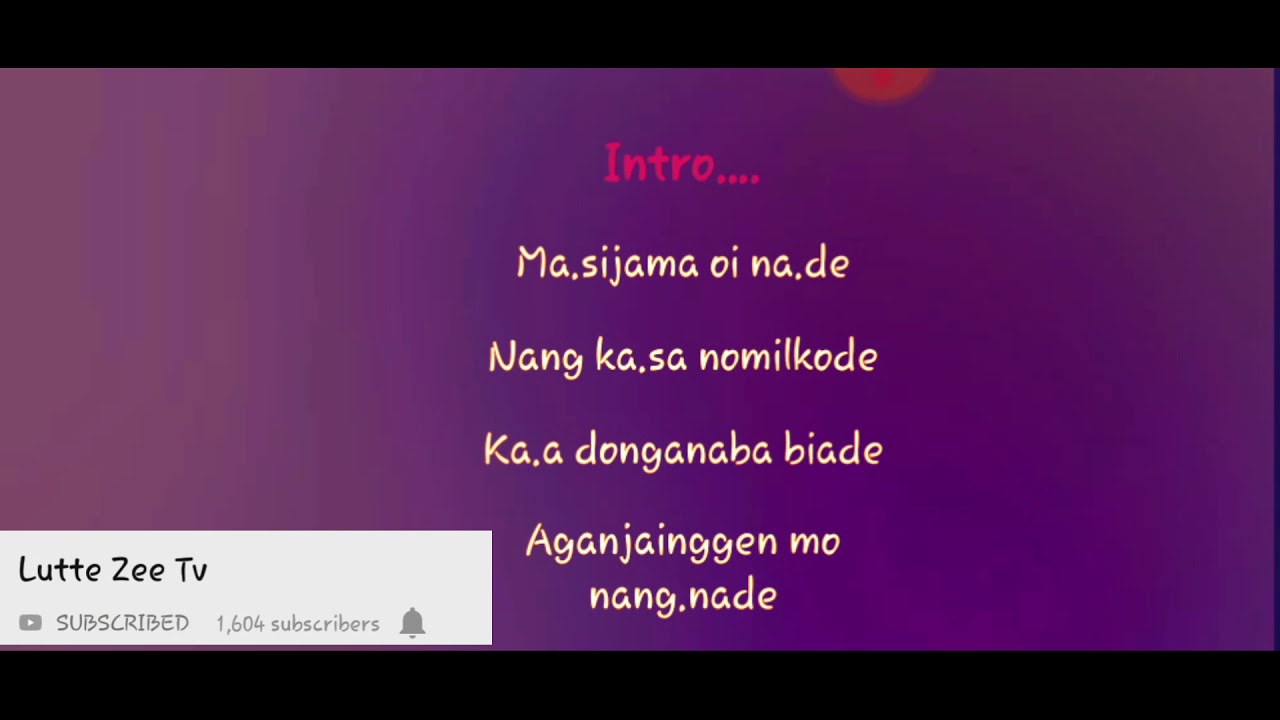 Garo Watbo Mosa karaoke Track