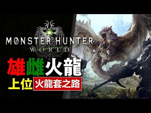 Mhw 雄雌火龍 下位裝備 上位討伐沖水死亡 武器 太刀大錘操作示範 Monster Hunter World 魔物獵人世界 Ps4 Pc 中文gameplay Youtube