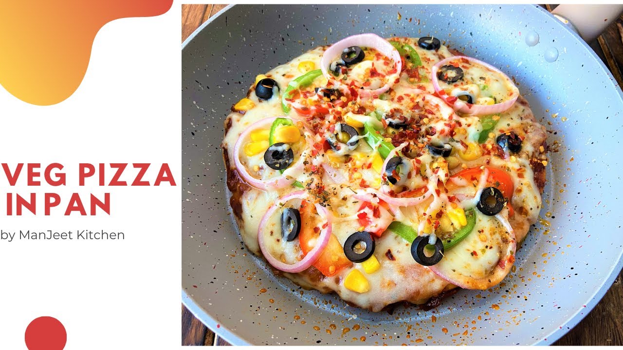 Veg Pizza on Pan MultiGrain Homemade Pizza Base No Microware, No