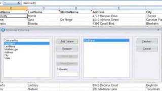 Combining columns using ActiveData For Excel