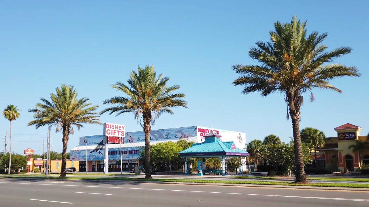 Walking Along US 192 Tourist Strip In Kissimmee Florida Orlando walking-along-us-192-tourist-strip-in-kissimmee-florida-orlando