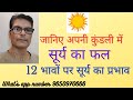 Janiye apni kundli mein Surya ka phal, 12 bhavon par surya ka prabhav