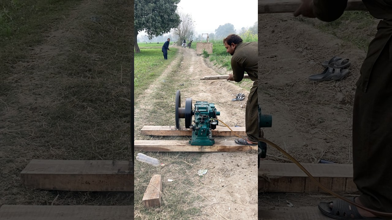 New experiment diesel engine start bike