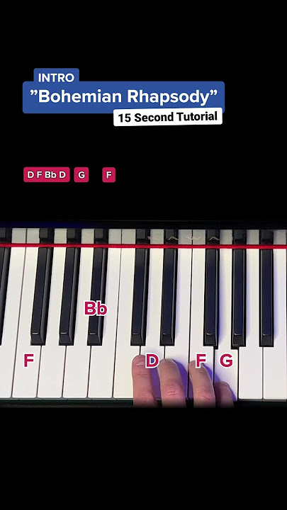 How to play „BOHEMIAN RHAPSODY“ Intro - Easy Piano Tutorial #pianotutorial #learnpiano #pianolesson
