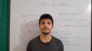call by value method in c | passing value to function | arguments vs parameters | functions : part 2