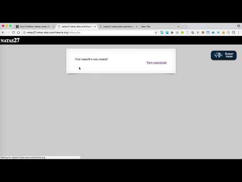 OverTheWire Natas Level 27 - MySQL VARCHAR