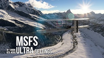 Microsoft Flight Simulator on ULTRA Settings - The Alps | RTX 4090 & i9-13900k