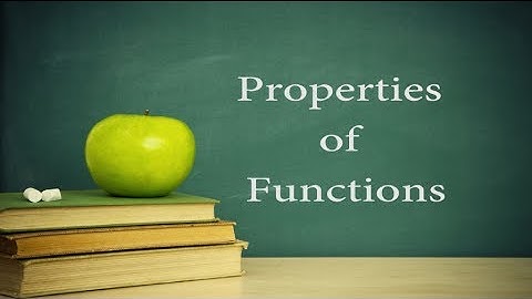 College Algebra Lesson 11 : Properties of Functions