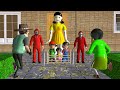 Scary Stranger 3D - 어몽어스 오징어 게임 Squid Game - Miss T and Hello Neighbor rescue Nick & Tani Animation
