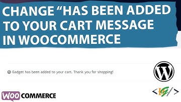 How to Change Product Has Been Added To Your Cart Message in WooCommerce WordPress