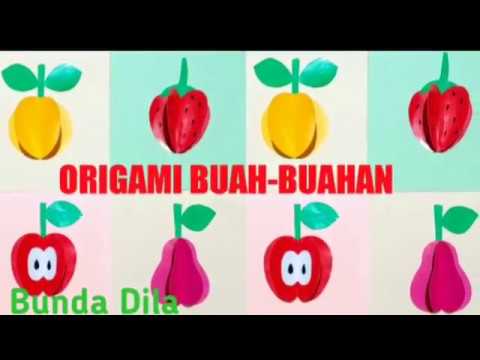  ORIGAMI  BUAH BUAHAN YouTube