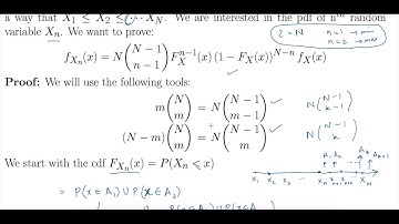 Order Statistics: Derivation of pdf and Example