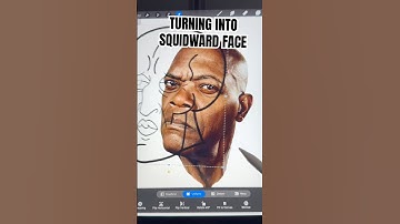 Turning him into Handsome SQUIDWARD #art #ipad #squidward #memes #funny