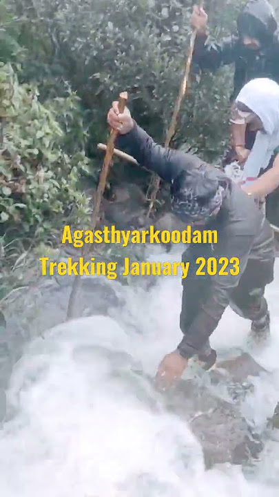 Agasthyarkoodam Trekking towards the top during Heavy Rain and Wind in 24th January 2023.