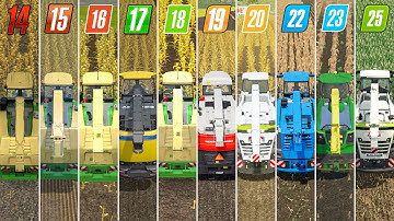 Fs14 vs Fs15 vs Fs16 vs Fs17 vs Fs18 vs Fs19 vs Fs20 vs Fs22 vs Fs23 vs Fs25 | Forage Harvesters |