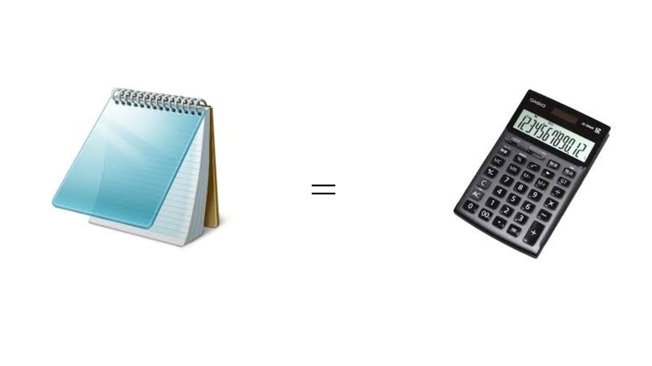How to make a calculator with Notepad