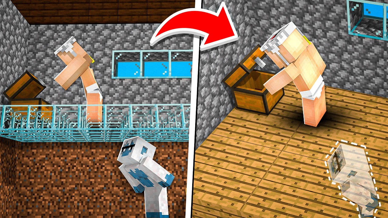 من تویه خونه ماینکرفتی این پلیر خفن ترین بیس مخفی رو ساختم