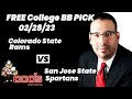 College Basketball Pick - Colorado State vs San Jose State Prediction, 2/28/2023 Expert Best Bets