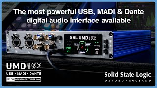 Ssl Umd192 The Most Powerful Madi Dante Digital Audio Interface Available