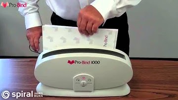 Pro-Bind 1000 Thermal Binding Machine Soft Cover Demo