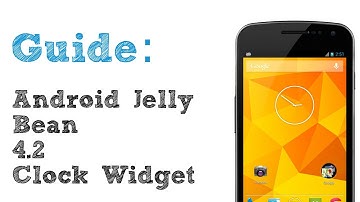 Guide: Install Jelly Bean 4.2 Clock widget on Android