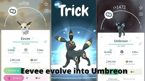 How to evolve Eevee into Umbreon in Pokemon go