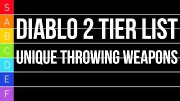 Diablo 2 TIER LIST - Unique Throwing Weapons - NOW WITH STATS SHOWN!
