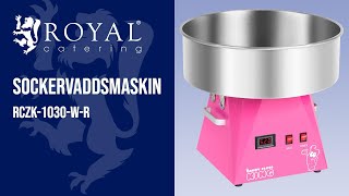 Sockervaddsmaskin Royal Catering RCZK-1030-W-R | Produktpresentation 10010595