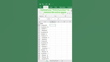 ‼️ How to use Trim Function in excel ‼️