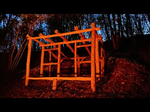 Do-it-yourself Massive Dugout, How to Build It, Wooden Construction, Craft Skills-Part 1