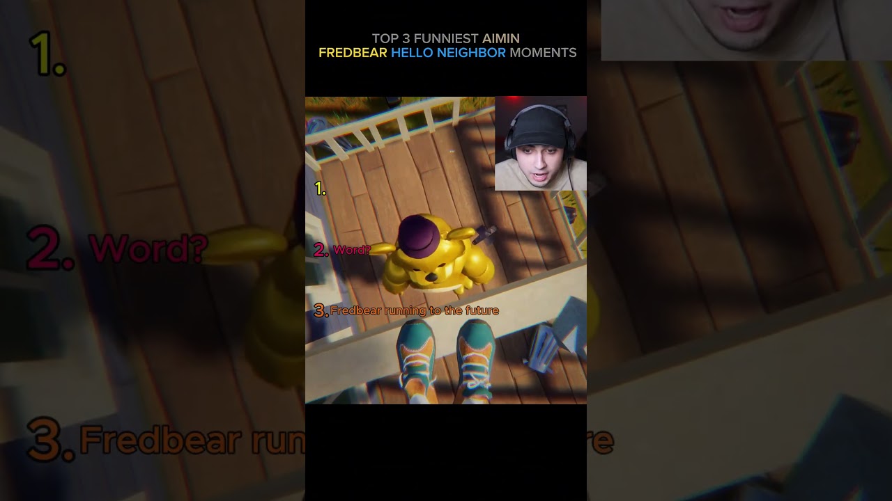 Top 3 Aimin Fredbear Hello Neighbor Moments (part 2)